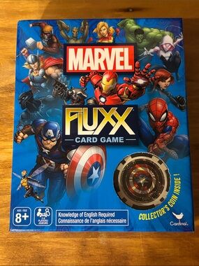 Marvel Fluxx Card Game - Superhero game with Collectors Coin